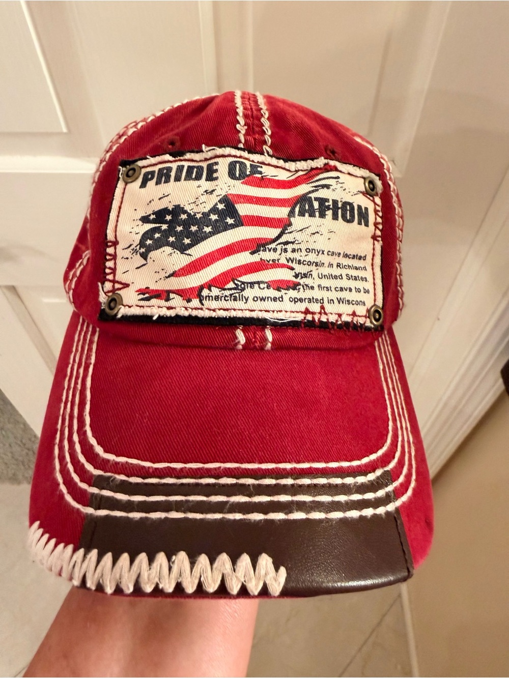 KBETHOS Burgundy Red Cotton Baseball Cap
